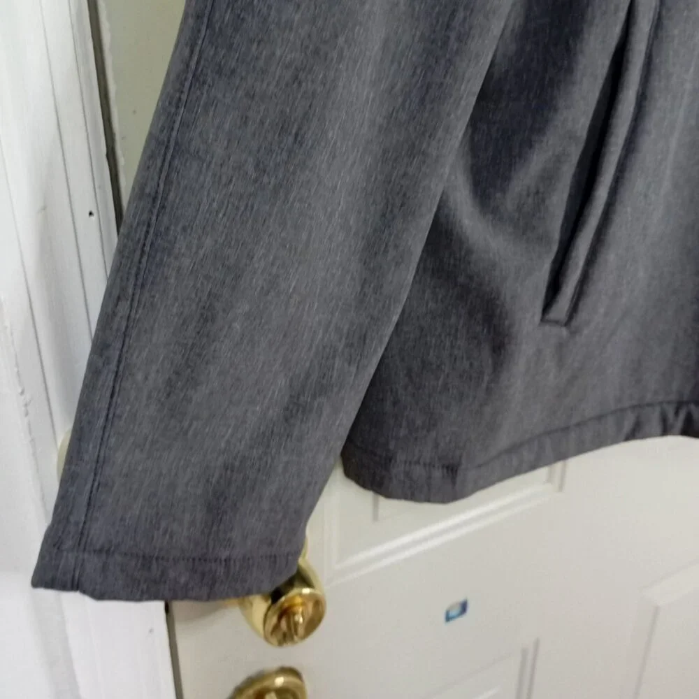 Banana Republic XL Gray Hooded Jacket With Full Zip & Pockets
